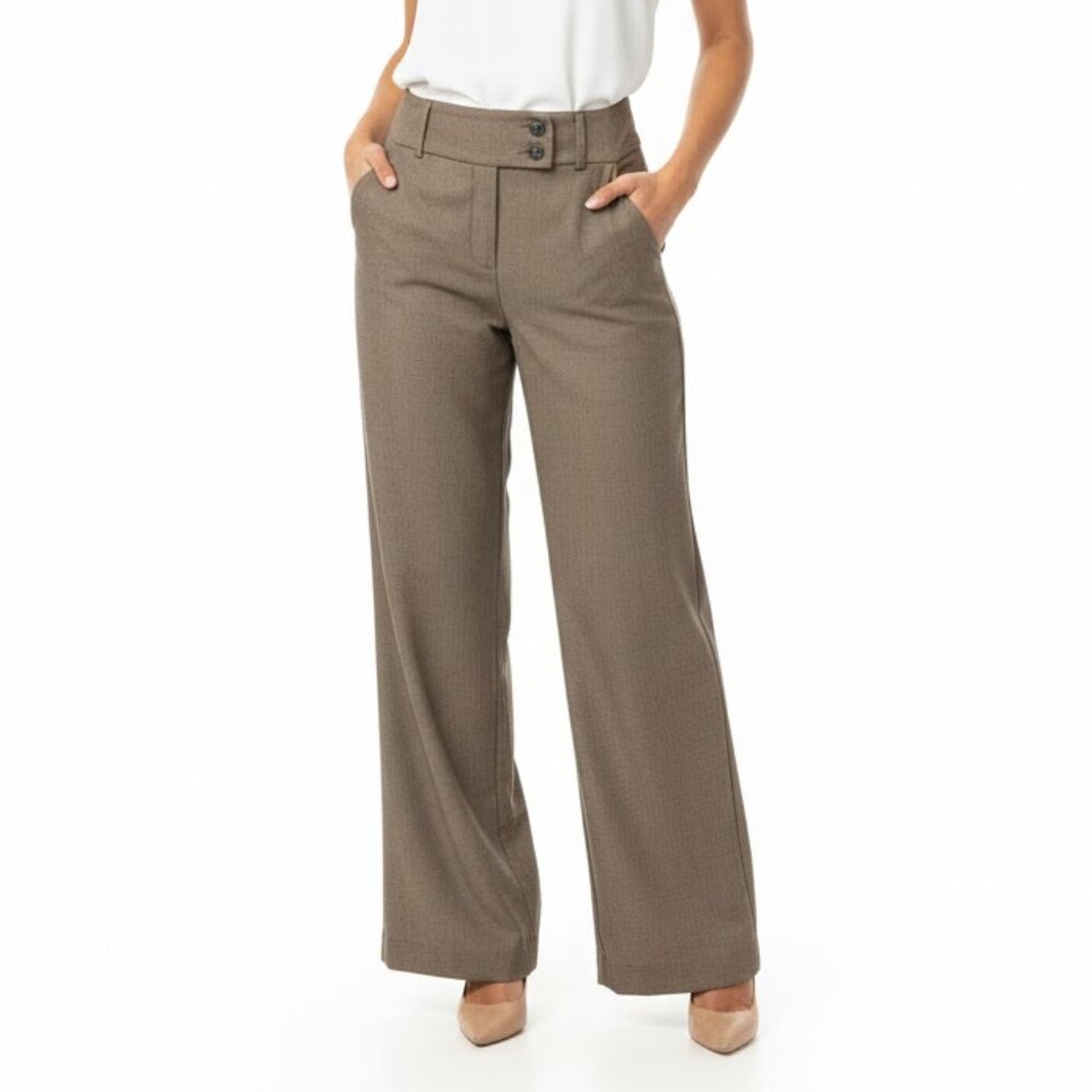 Apt. 9 Chocolate Brown Wide Leg Dress Pants Size 16